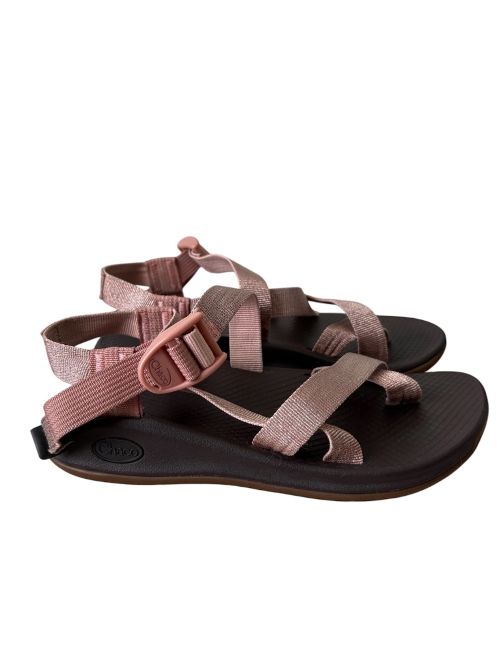 Chaco Z/Cloud Women's 7 Sandals Rose Gold Metallic Strappy Outdoor Sport Hiking